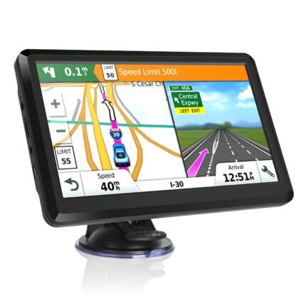 نظام ملاحة GPS للسيارة بشاشة لمس 5 بوصة – ذاكرة 8GB، تنبيهات ذكية