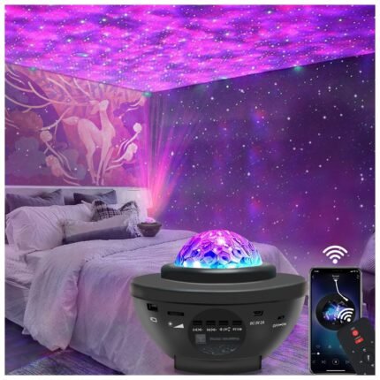 EASEKING – جهاز عرض النجوم والمجرة مع مكبر صوت Bluetooth